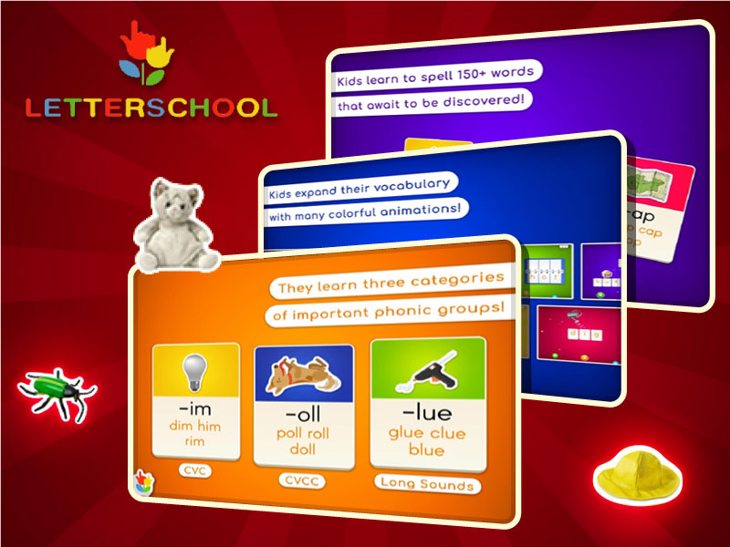 School letter writing game for Kids