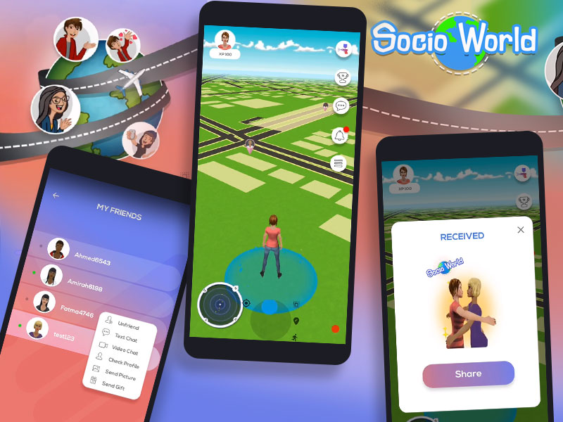 Social world game done by Juego Studio