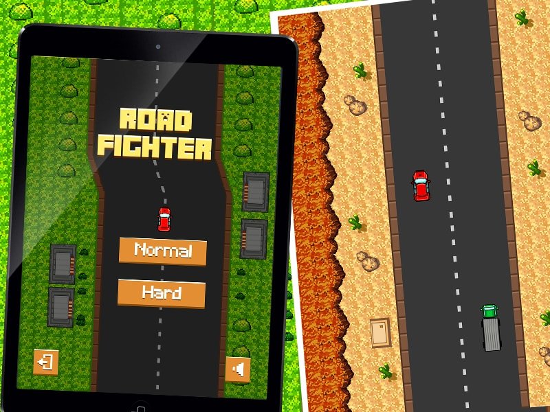 road fighter game done by Juego Studio