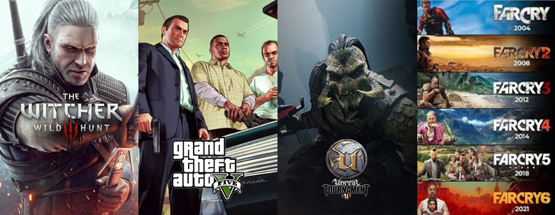 Examples of Games based on C++