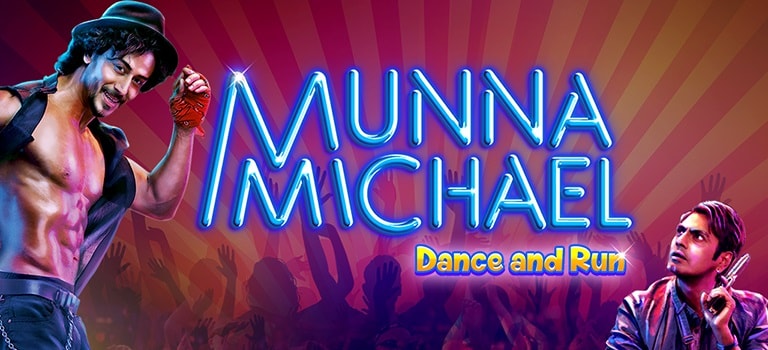 Promotional image for the 'Munna Michael' game.
