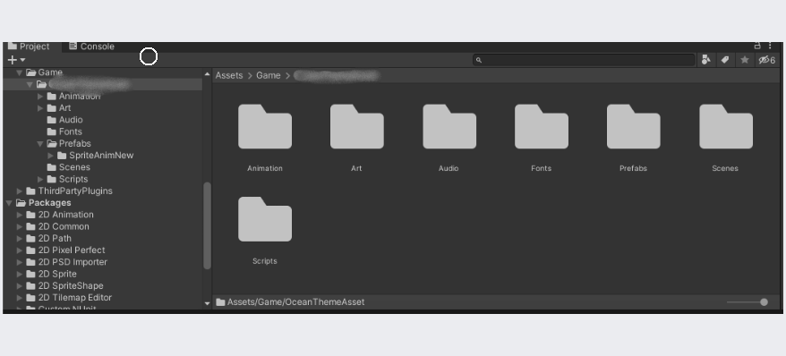 unity project folders