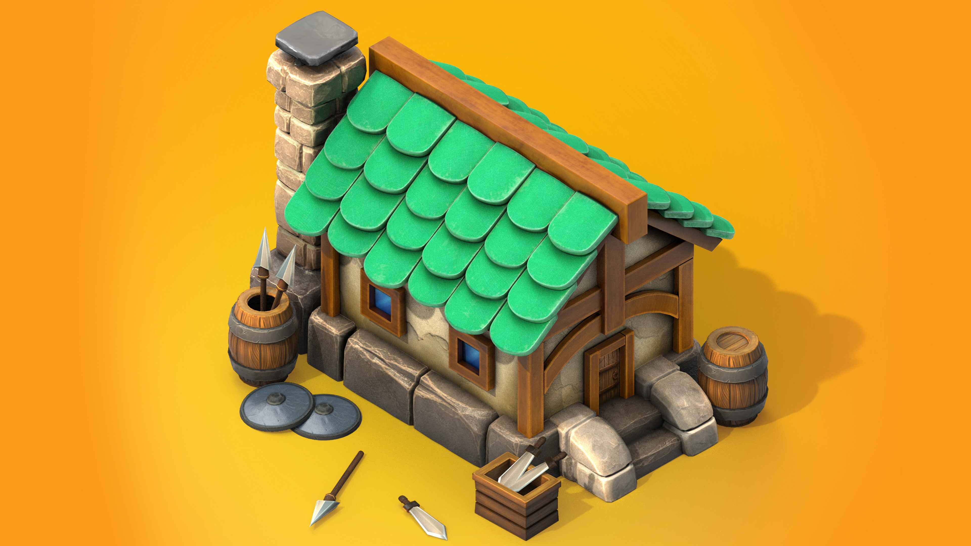 3d modelling of house