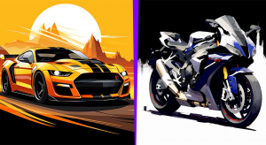 Car and Bike from a Game