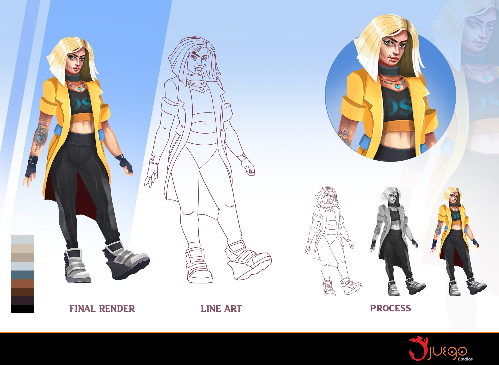 Stylized character designs