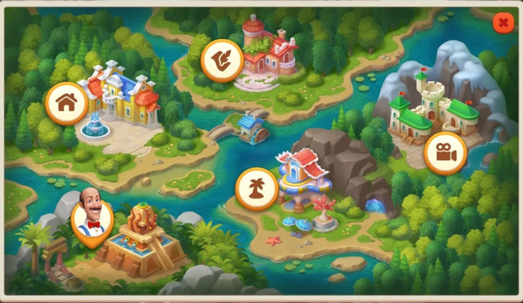 The Map of Gardenscapes