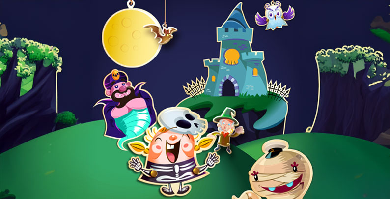 Candy Crush Saga Halloween Themed