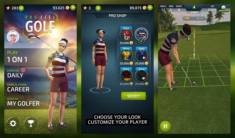 Pro Feel Golf Mobile Game1